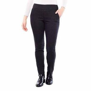 NEW S.C. & Co. Pull on Pant | Black/Grey Checker